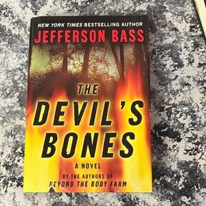 Jefferson Bass hardcover Novel - Red Orange Yellow Flame Back Cover